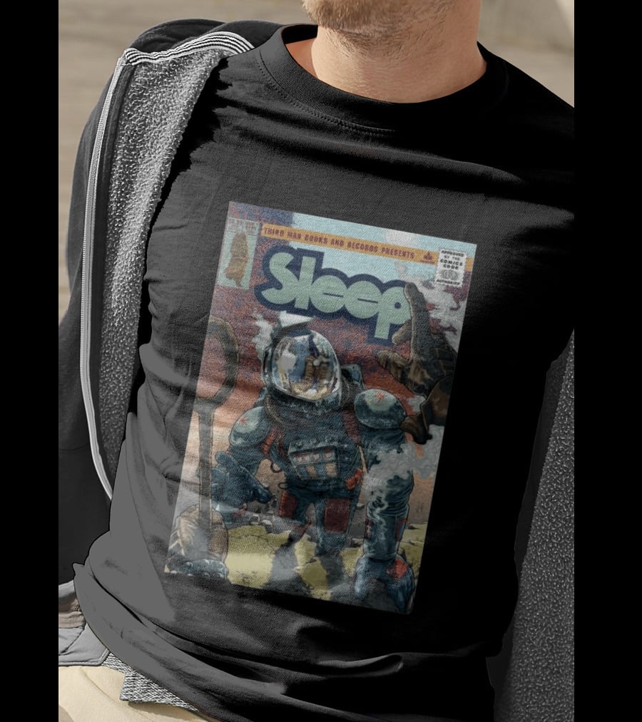 Third Man Records Sleep Comic Astronaut And Snake Cover Rich Tommaso T-Shirt
