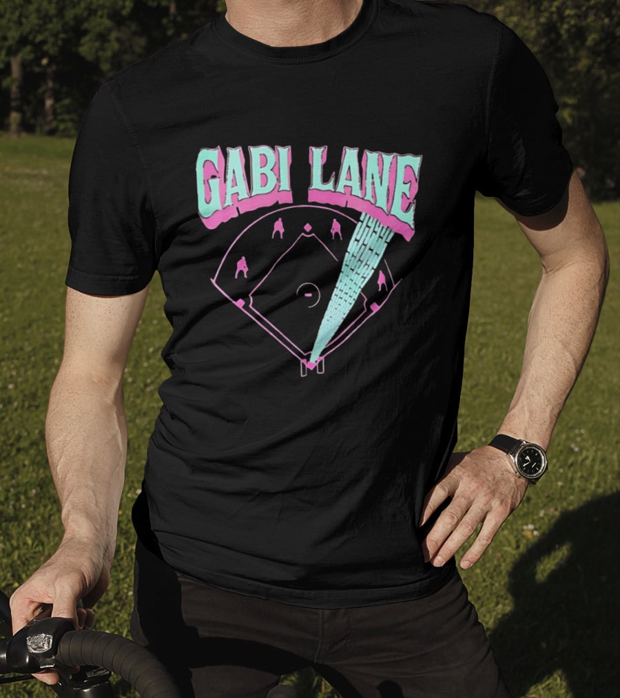 Gabi Lane Baseball Field Diamond Players T-Shirt