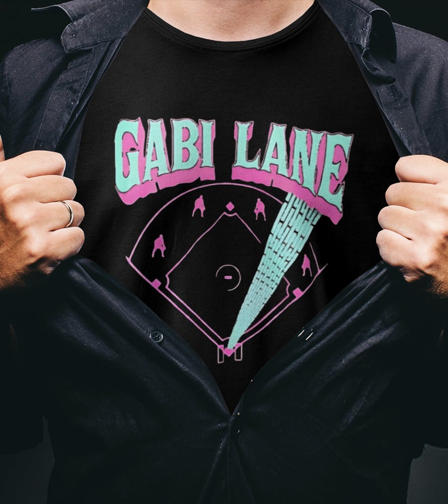 Gabi Lane Baseball Field Diamond Players T-Shirt