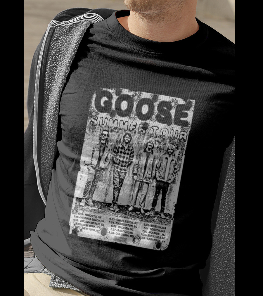 Goose Summer Tour 2026 Toronto Virginia Beach New York Charleston Raleigh Columbia Boston Holmdel Saratoga T-Shirt