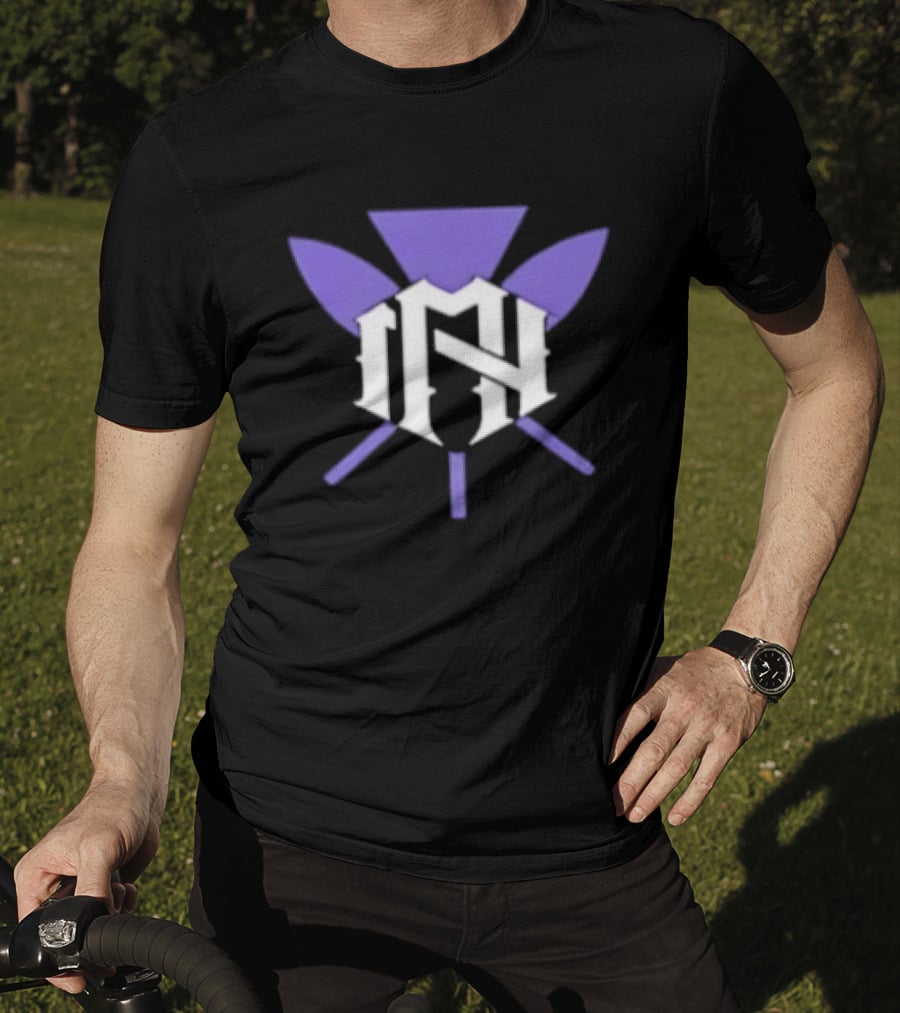 The Nightmarcher NH Purple And White Symbol With Spears T-Shirt