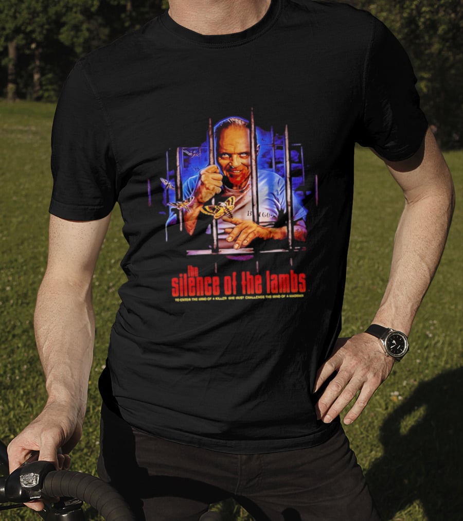 The Silence Of The Lambs Hannibal Lecter Anthony Hopkins Barbed Window Moth T-Shirt