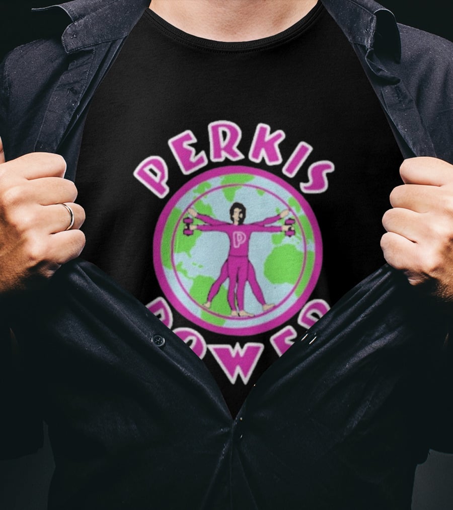Perkis Power World Fitness Gym Tony Perkis Training T-Shirt