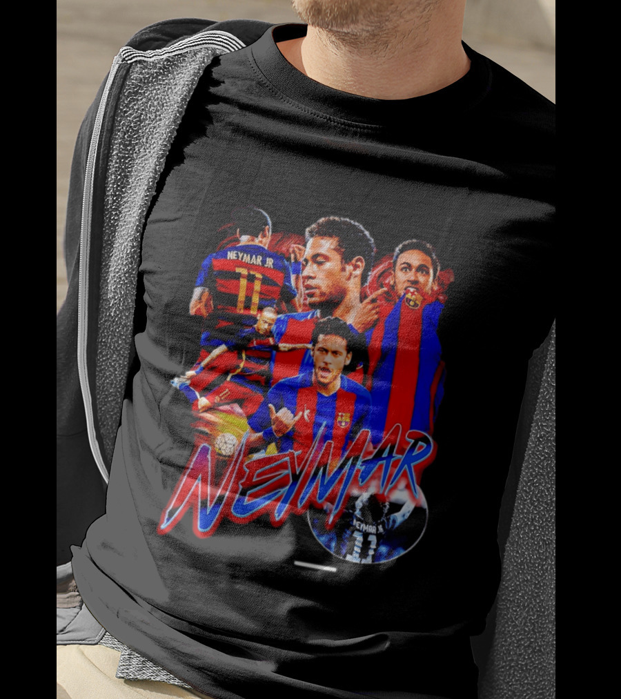 Neymar Jr Barcelona Iconic Football Legend T-Shirt