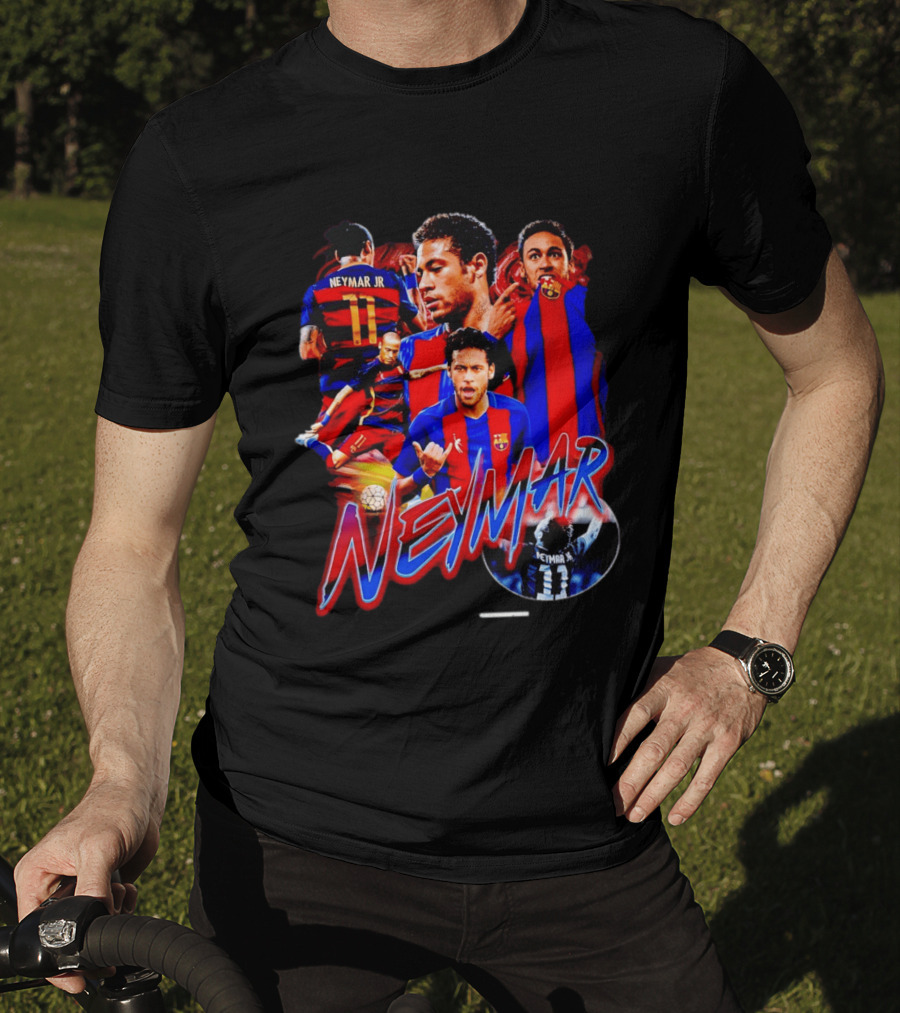 Neymar Jr Barcelona Iconic Football Legend T-Shirt