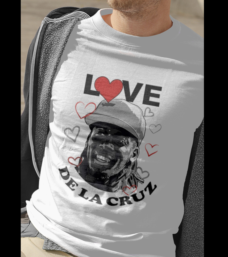Love Heart Design Elly De La Cruz Cincinnati Reds Baseball T-Shirt