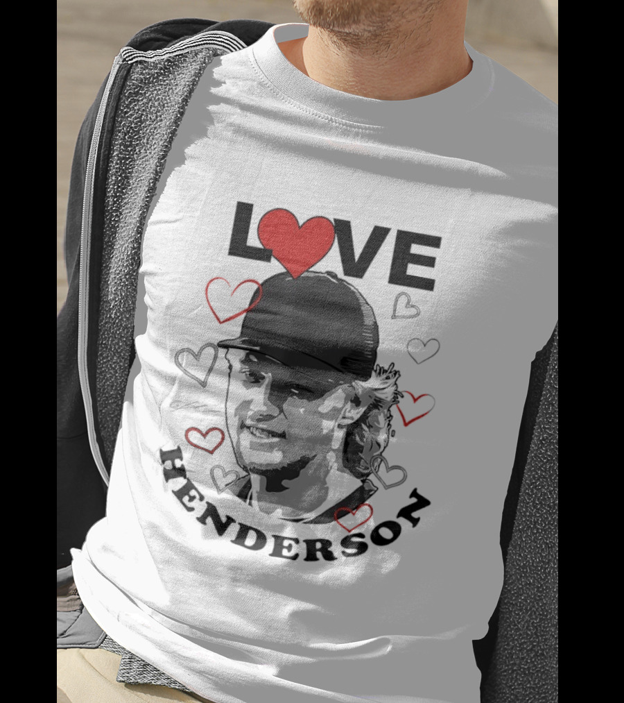 Love Gunnar Henderson Baltimore Orioles Baseball Heart T-Shirt