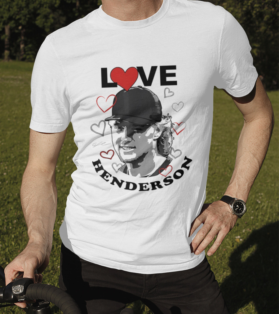 Love Gunnar Henderson Baltimore Orioles Baseball Heart T-Shirt