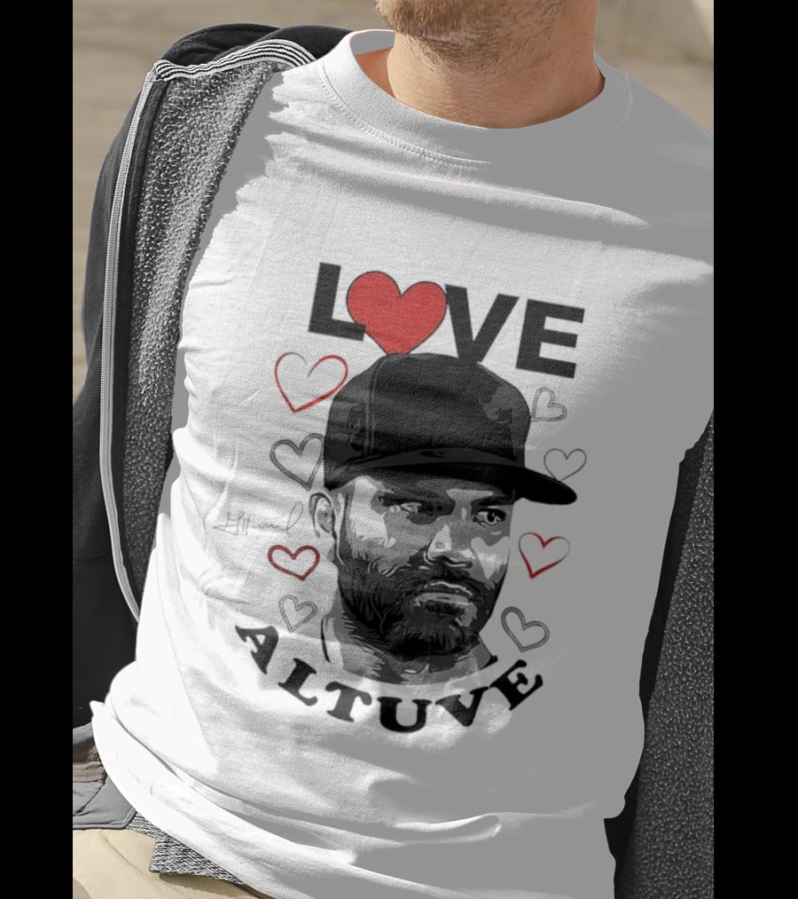 Love Altuve Houston Baseball Heart T-Shirt