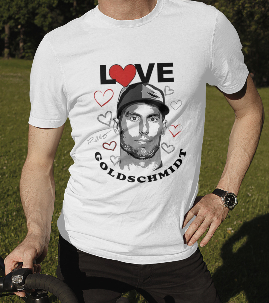 Love Paul Goldschmidt Heart Baseball T-Shirt
