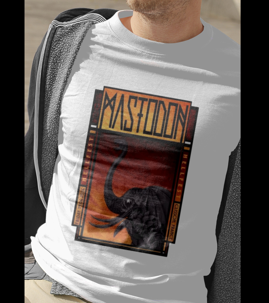 Mastodon Hellfest Clisson France June 19 2026 Dragon T-Shirt
