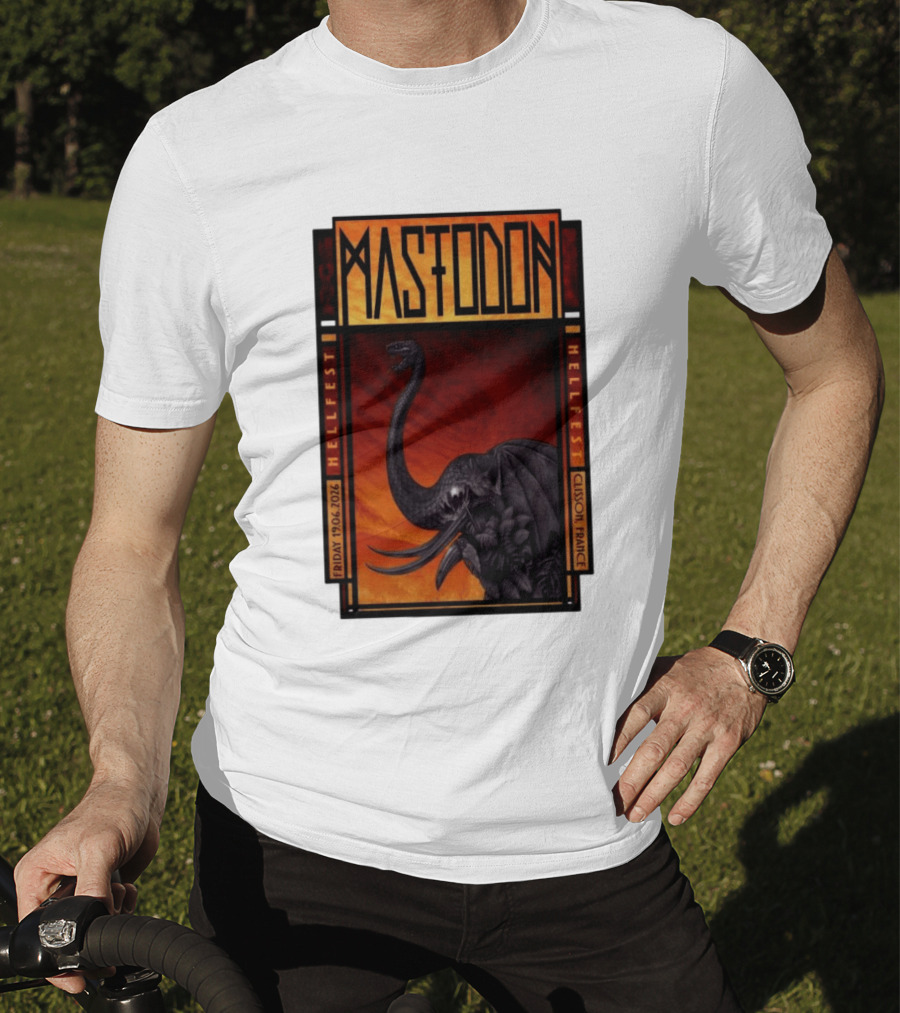 Mastodon Hellfest Clisson France June 19 2026 Dragon T-Shirt