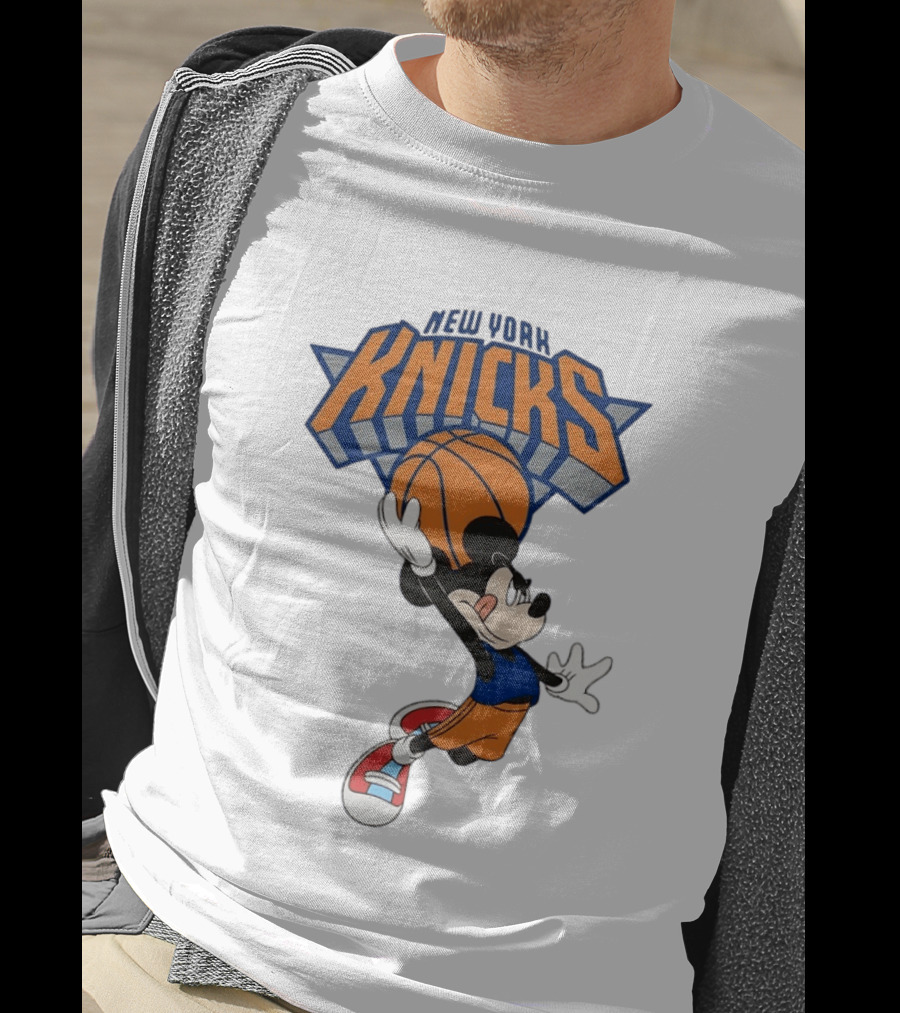 Mickey Mouse NBA New York Knicks Basketball Player Disney T-Shirt