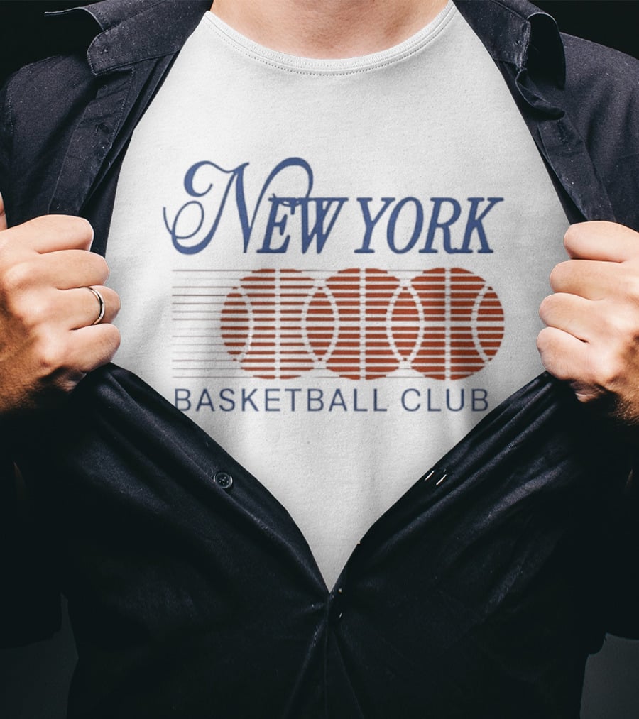 New York Basketball Club Vintage Retro Hoops T-Shirt