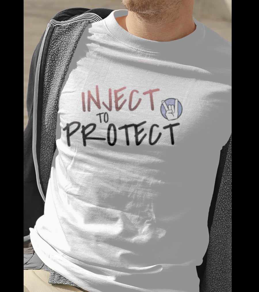 Inject To Protect Rock On T-Shirt