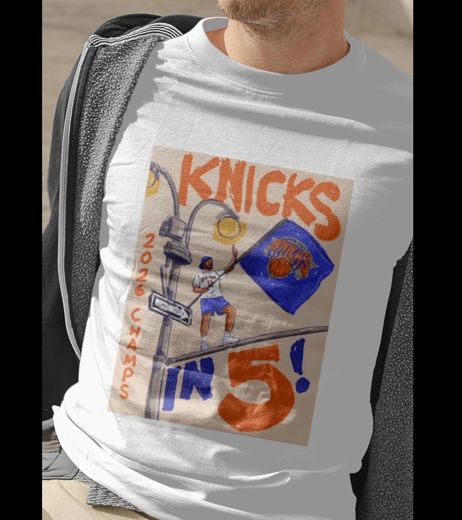 Jalen Brunson New York Knicks 2026 Champs Knicks In 5 Basketball Team T-Shirt