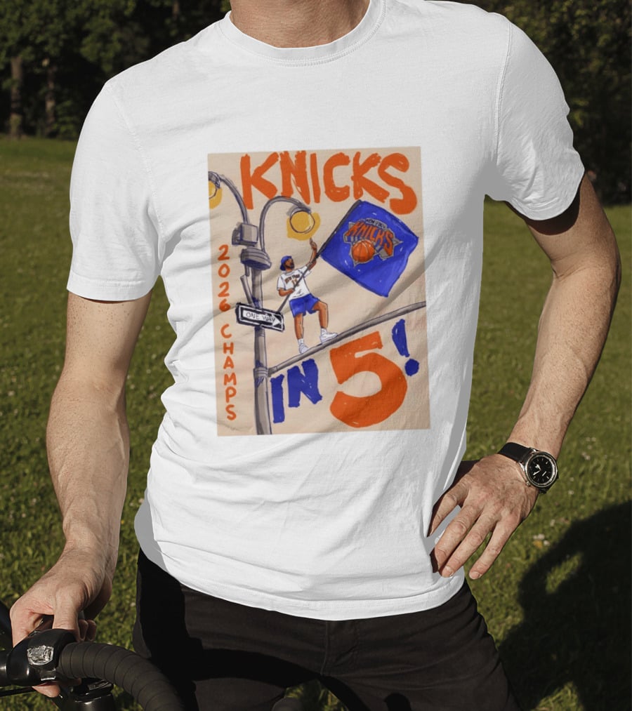 Jalen Brunson New York Knicks 2026 Champs Knicks In 5 Basketball Team T-Shirt