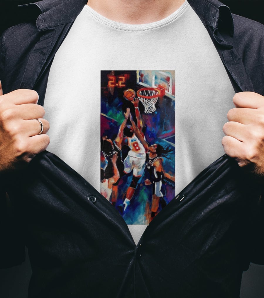 OG Anunoby Tip In 2.2 New York Knicks NBA Basketball Player Action T-Shirt