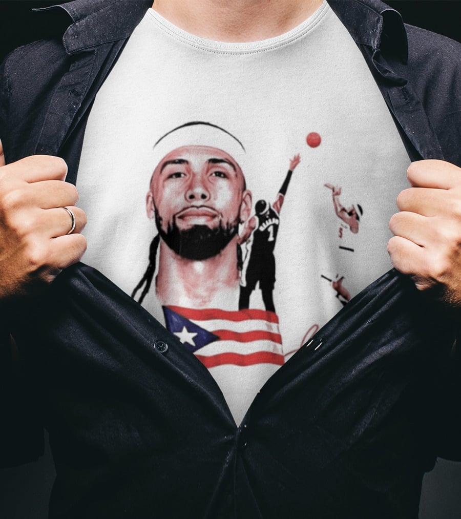 Jose Alvarado Puerto Rican Flag New York Knicks Basketball T-Shirt