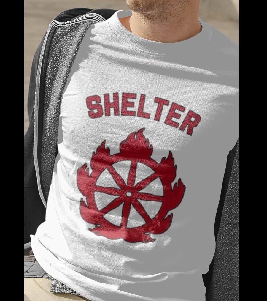 Shelter Mantra 95 Flaming Wheel T-Shirt
