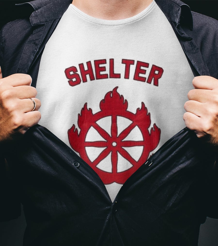 Shelter Mantra 95 Flaming Wheel T-Shirt