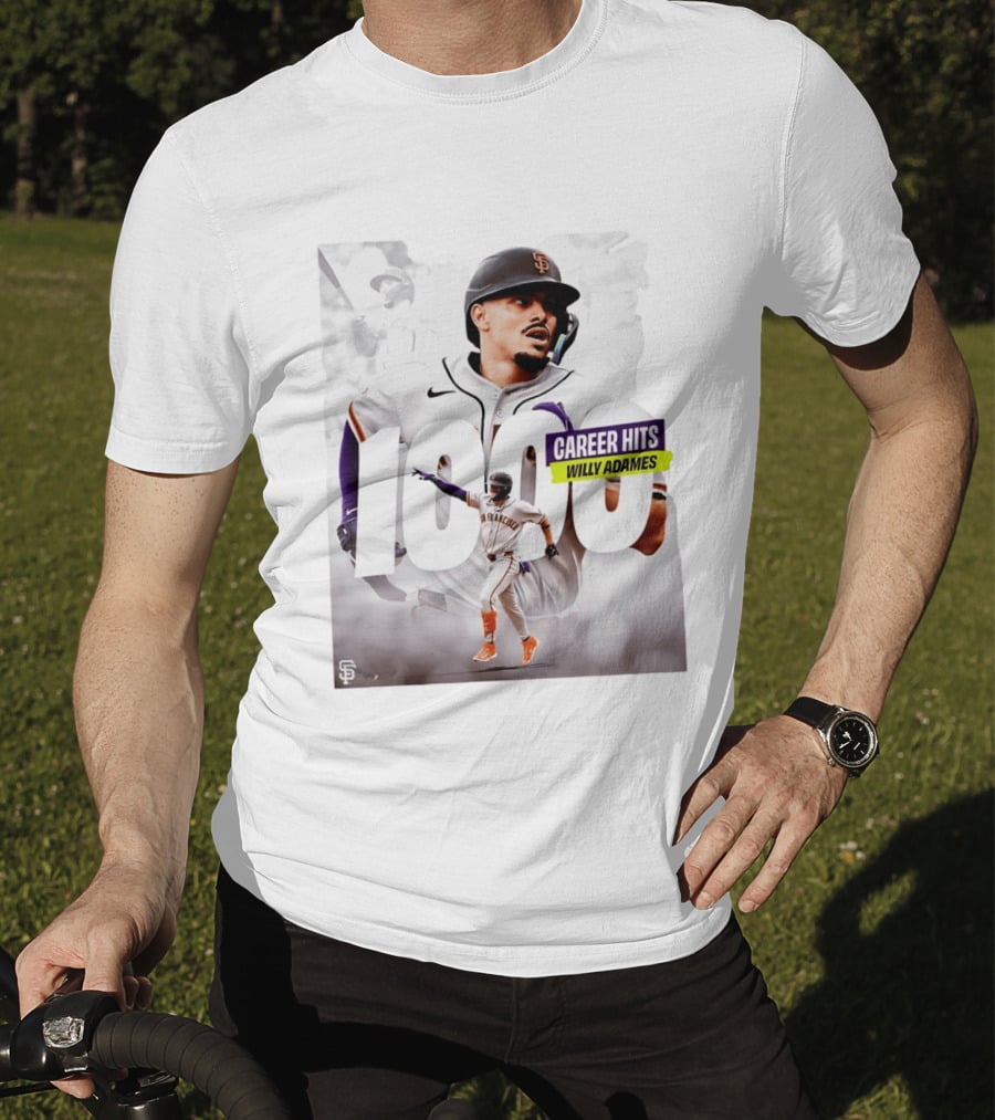 Willy Adames 1000 Career Hits San Francisco T-Shirt