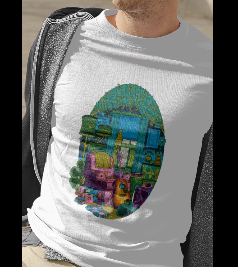 Trey Anastasio June 20 2026 Kleinhans Music Hall Buffalo NY Concert Acoustic Guitar Retro Living Room Aesthetic T-Shirt