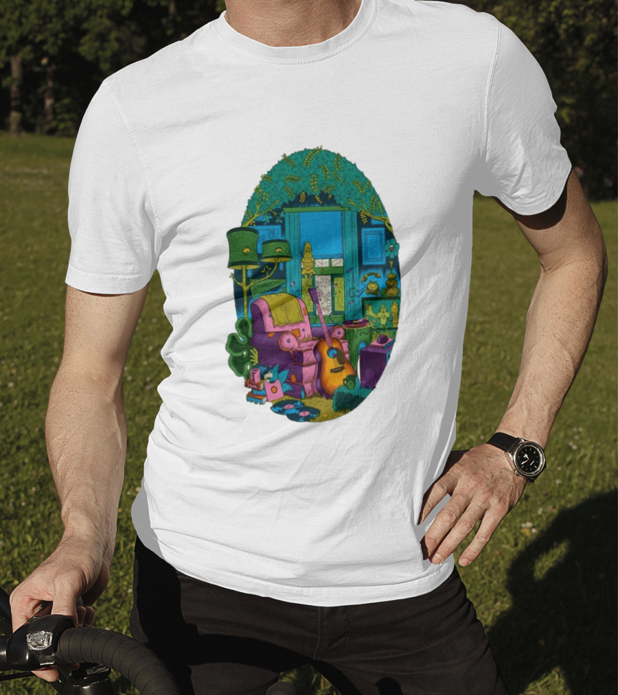 Trey Anastasio June 20 2026 Kleinhans Music Hall Buffalo NY Concert Acoustic Guitar Retro Living Room Aesthetic T-Shirt