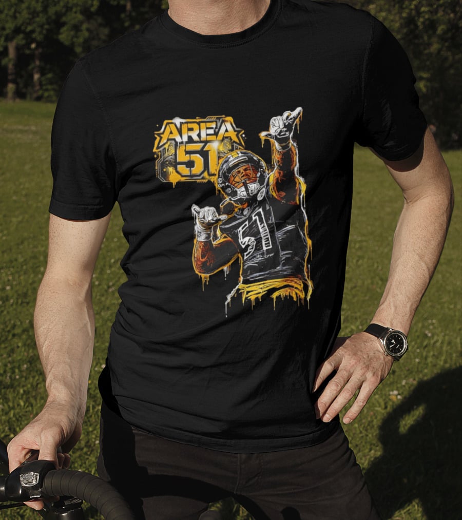 Area 51 Nick Herbig Pittsburgh Steelers Player Football 51 T-Shirt