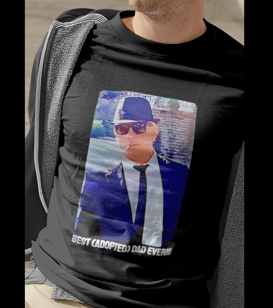 Blues Brothers Best Cadopted Dad Ever T-Shirt