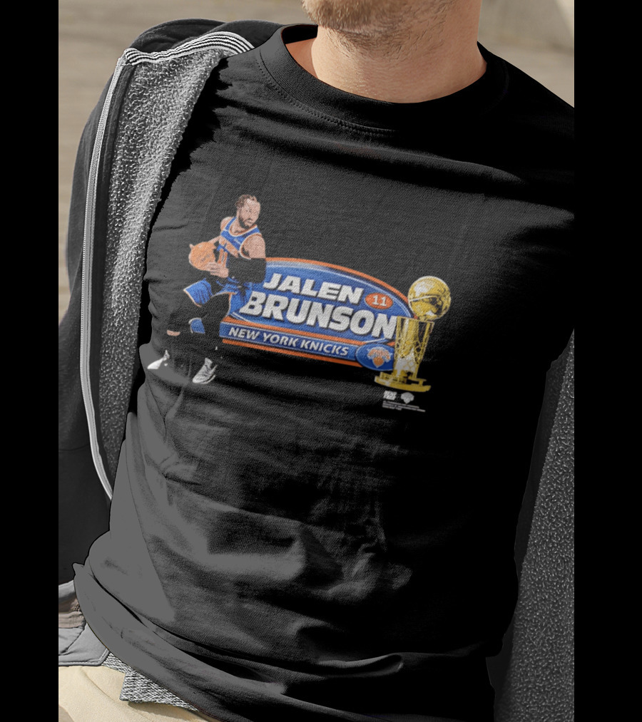Jalen Brunson Burner 11 New York Knicks NBA Trophy T-Shirt