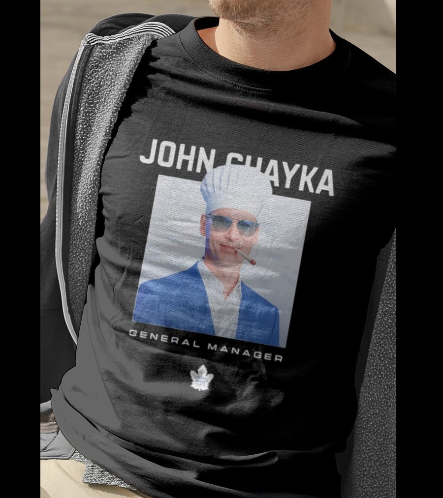 John Chayka Toronto Maple Leafs General Manager Chef Hat Smoking T-Shirt