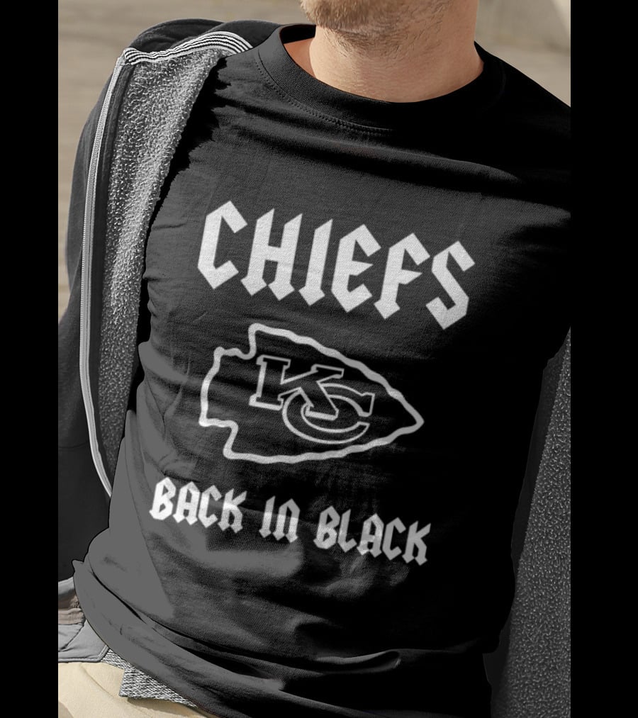 CHIEFS KC Back In Black Rugby T-Shirt