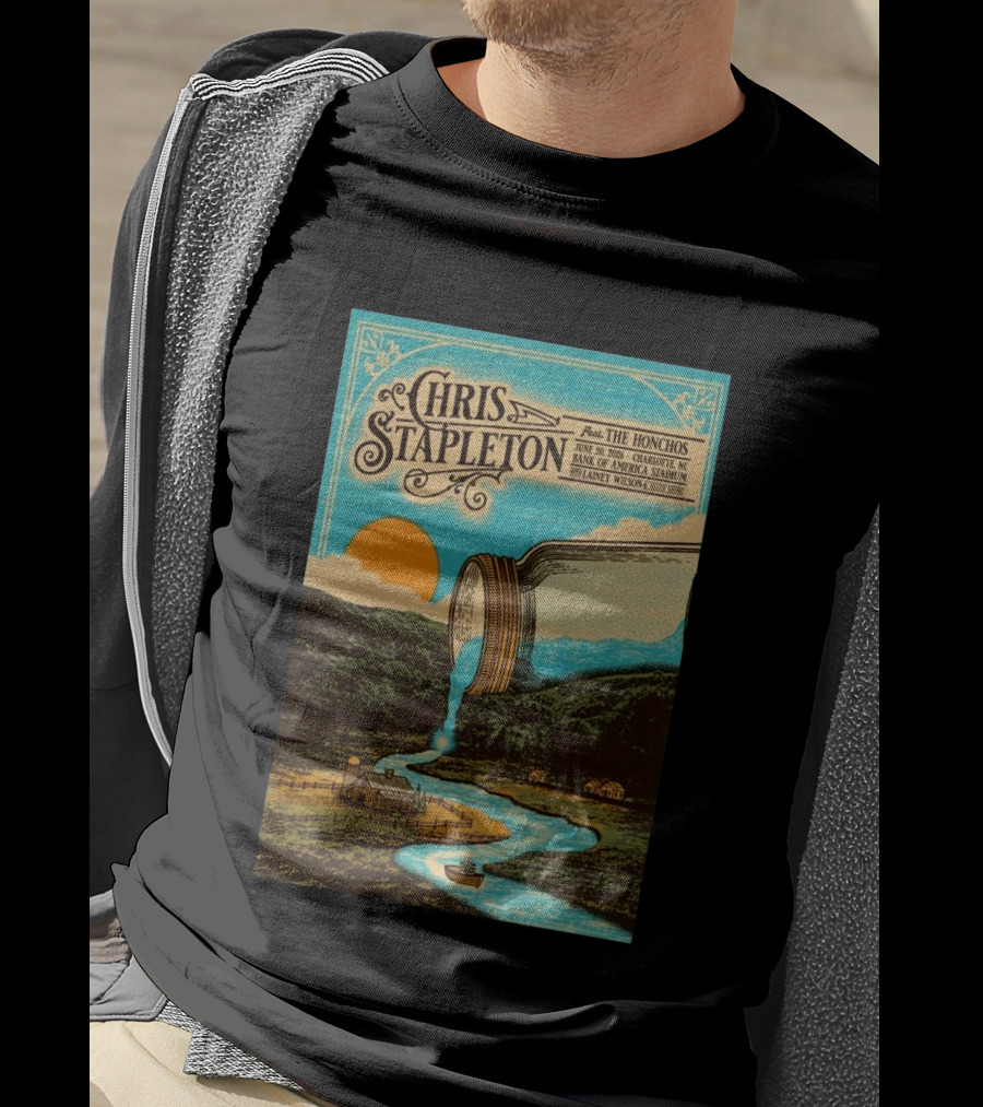Chris Stapleton Feat. The Honchos June 20 2026 Charlotte NC Bank Of America Stadium Lainey Wilson T-Shirt