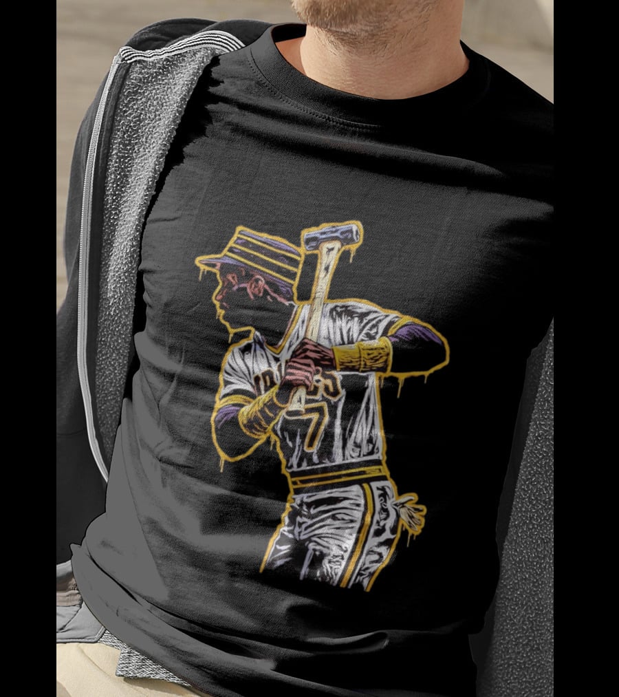 Roberto Clemente Pittsburgh Pirates Number 21 Baseball T-Shirt