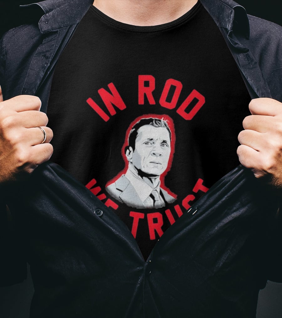 In Rod We Trust Rod Brind'Amour Head Coach Of Carolina Hurricanes T-Shirt