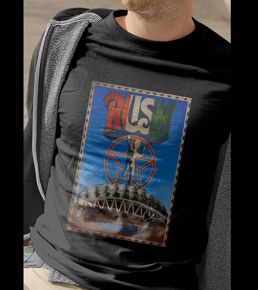 Rush Palacio De Los Deportes Mexico City June 19 20 2026 T-Shirt