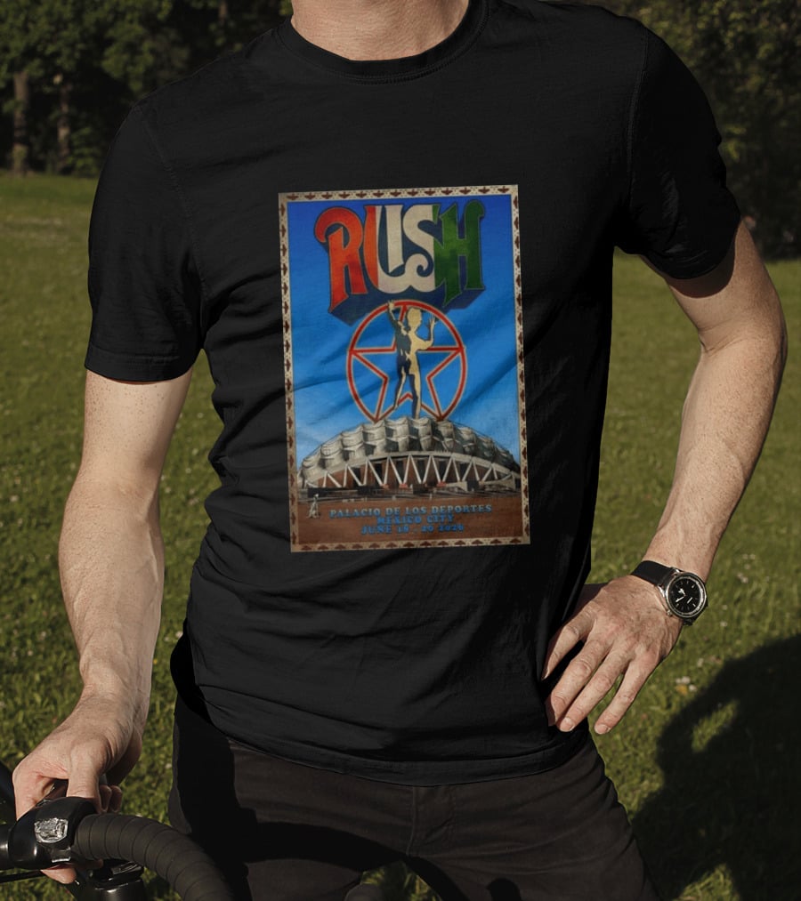 Rush Palacio De Los Deportes Mexico City June 19 20 2026 T-Shirt