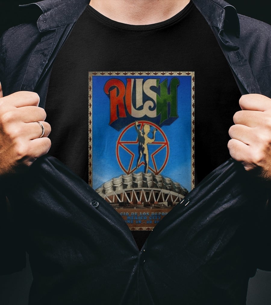 Rush Palacio De Los Deportes Mexico City June 19 20 2026 T-Shirt
