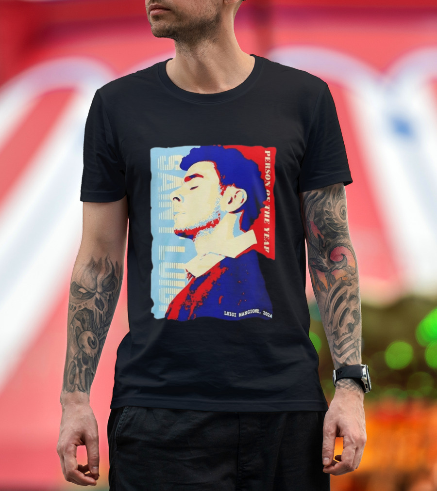 Saint Luigi Mangione 2024 Person Of The Year T-Shirt