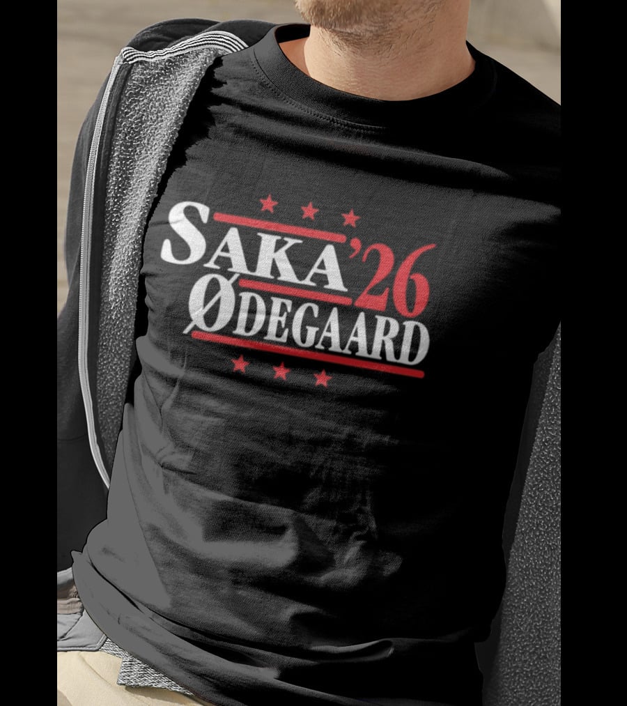 Saka '26 Ødegaard Arsenal Premier League Stars T-Shirt