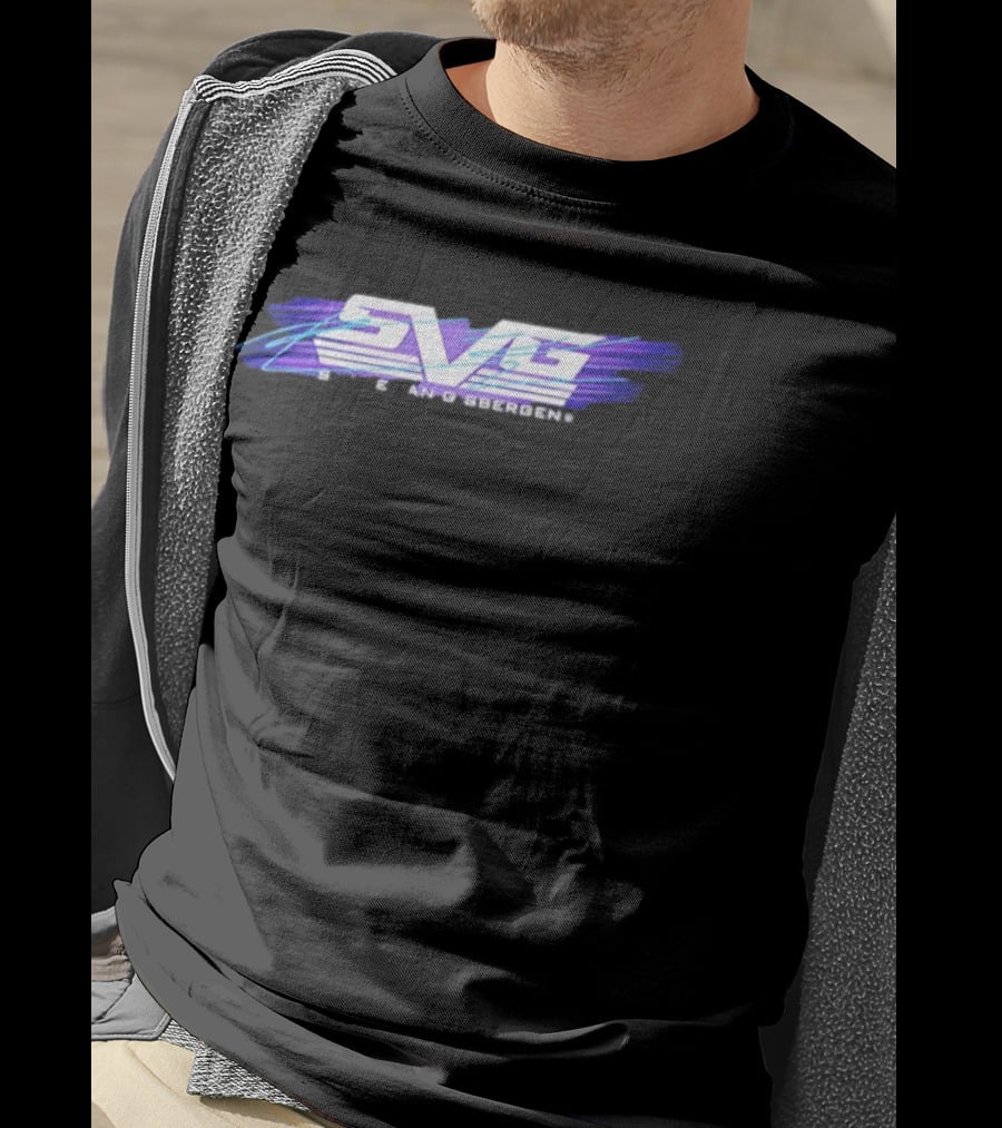 Shane Van Gisbergen SVG Stripe Racing Style Purple And Blue T-Shirt