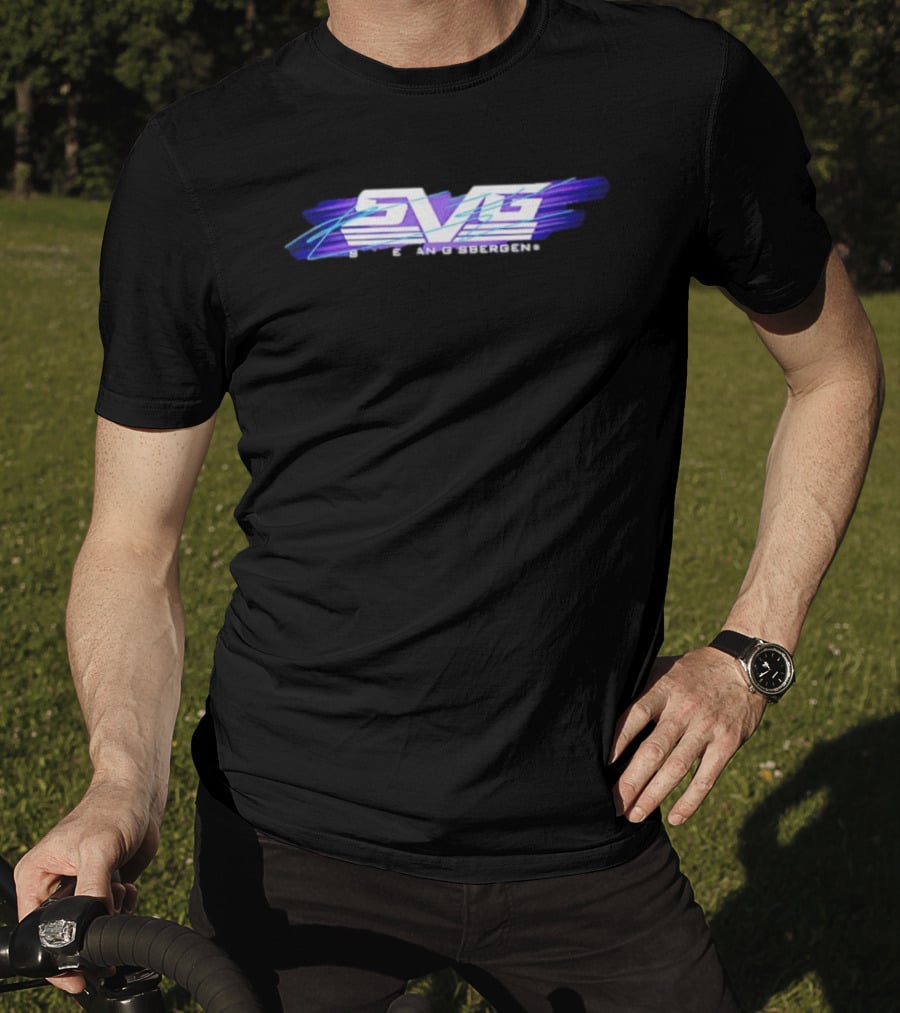 Shane Van Gisbergen SVG Stripe Racing Style Purple And Blue T-Shirt
