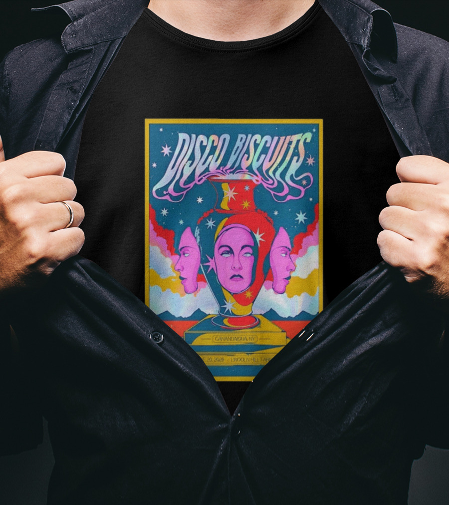 Disco Biscuits Canandaigua NY June 20 2026 Lincoln Hill Farms T-Shirt