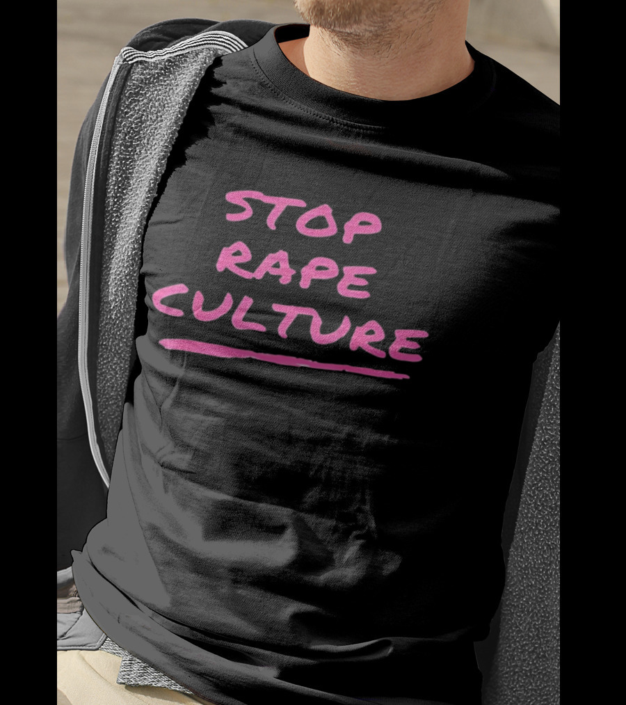 Stop Rape Culture Empowering Feminist Bold Pink T-Shirt