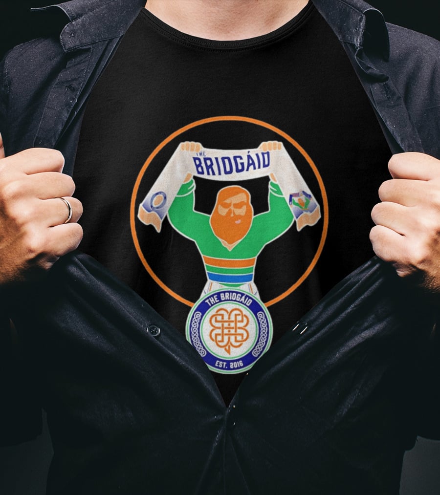 The Briogaid Guy Est 2016 Celtic FC Supporters Club Scarf T-Shirt