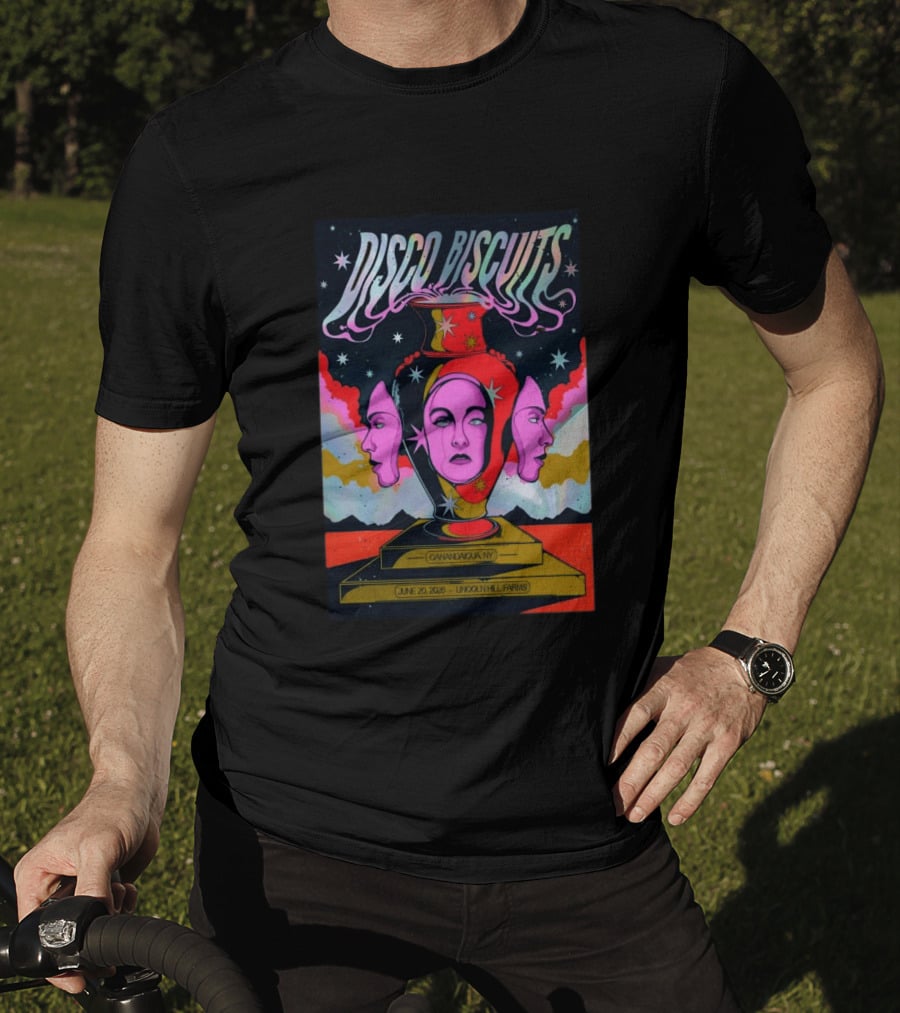Disco Biscuits Lincoln Hill Farms June 20 2026 Canandaigua NY Psychedelic T-Shirt