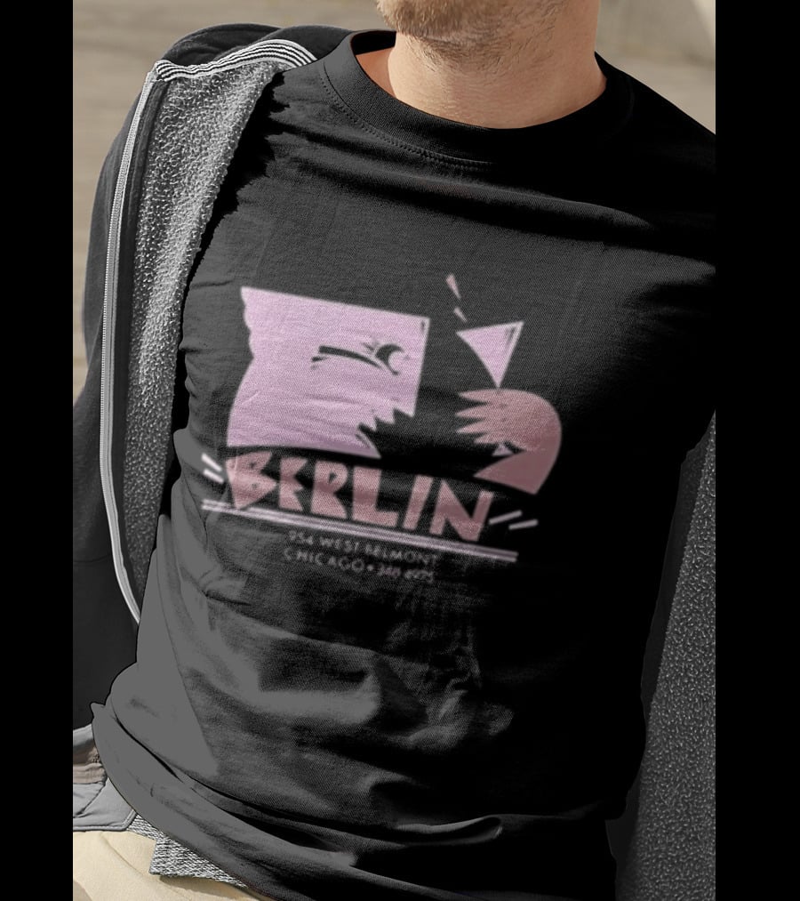 Night Gallery Berlin Club Art Pink Brush T-Shirt
