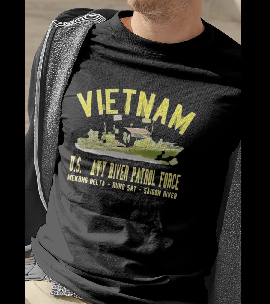 Vietnam US Navy River Patrol Force Mekong Delta Rung Sat Saigon River T-Shirt