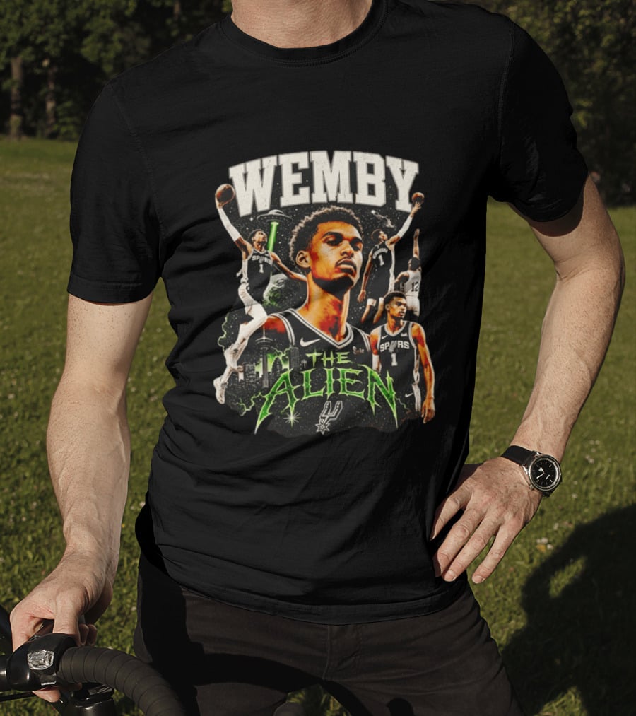 Wemby Victor Wembanyama The Alien San Antonio Spurs NBA Basketball T-Shirt
